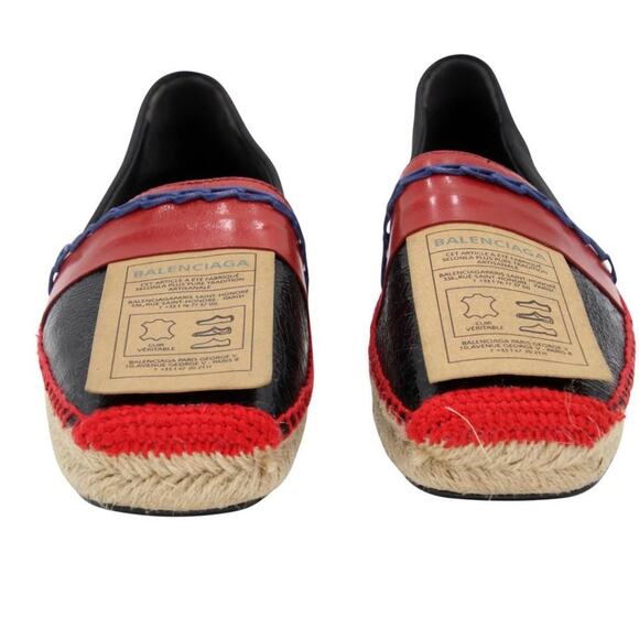 Balenciaga Espadrille Colorblock 39 Leather Emblem Flats BL-0225N-0052 - Picture 3 of 12